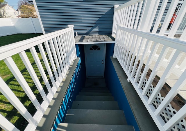 view of staircase