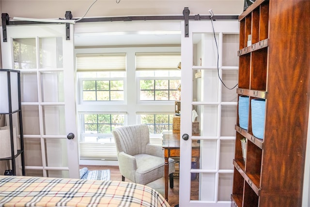 2 Spring Hollow Rd, Centerport, NY 11721 - bedroom with a barn door