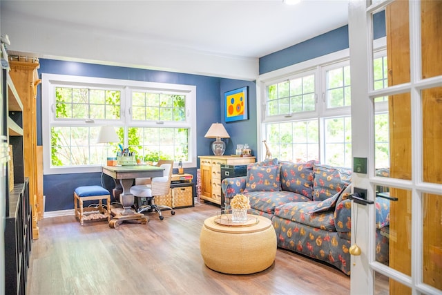 2 Spring Hollow Rd, Centerport, NY 11721 - office with healthy amount of natural light and wood finished floors