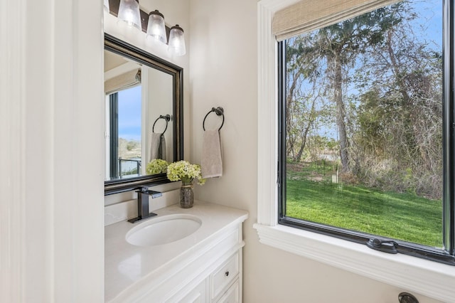bathroom featuring vanity