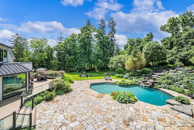pool featuring a patio