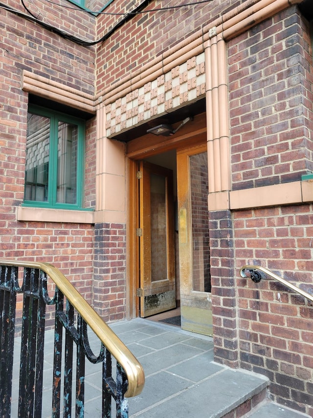 1503 Metropolitan Ave Unit 2F, Bronx, NY 10462 - doorway to property with brick siding