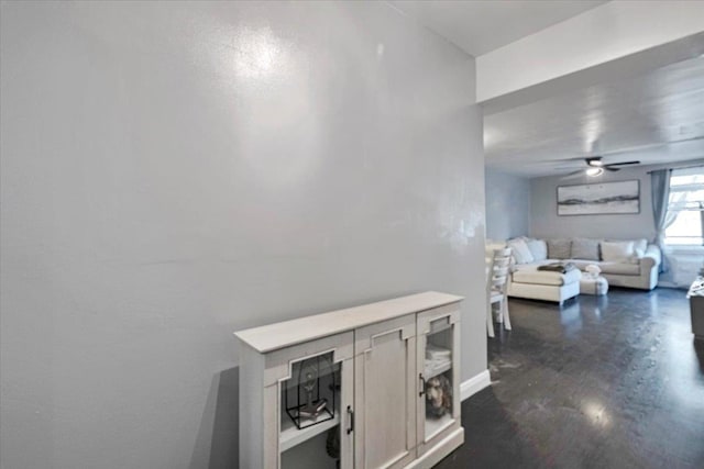 hall with baseboards