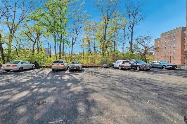 view of uncovered parking lot