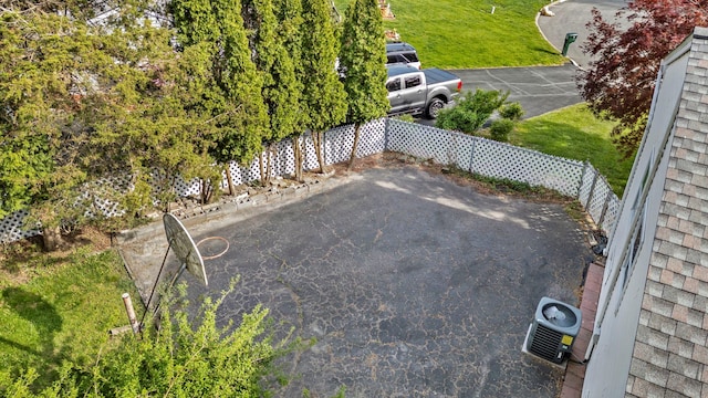view of patio with fence