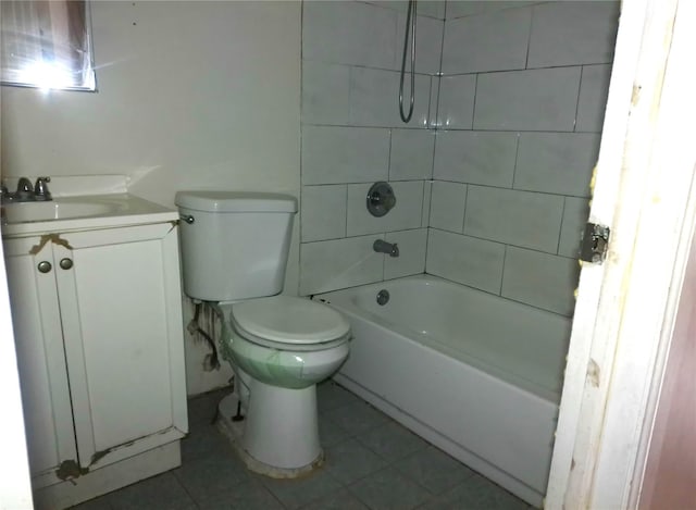 16739 147th Ave, Springfield Gardens, NY 11434 - full bathroom with vanity, tile patterned flooring, tub / shower combination, and toilet