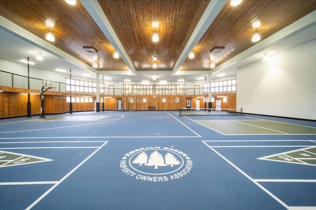 view of sport court with community basketball court and fence