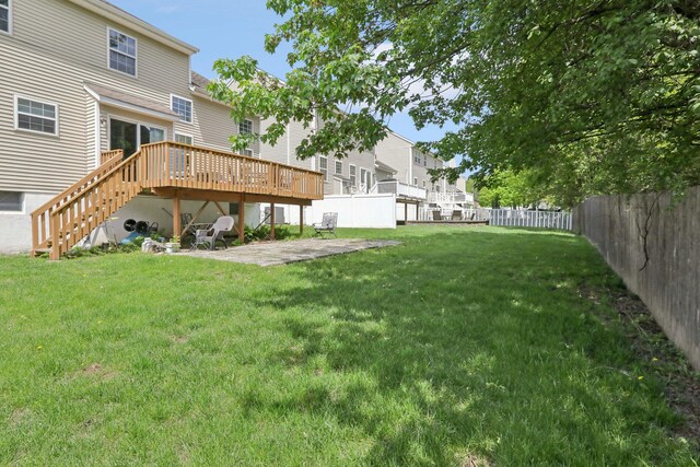 36 Alexander Dr, Washingtonville, NY 10992 - back of house featuring a patio area, a wooden deck, and stairway