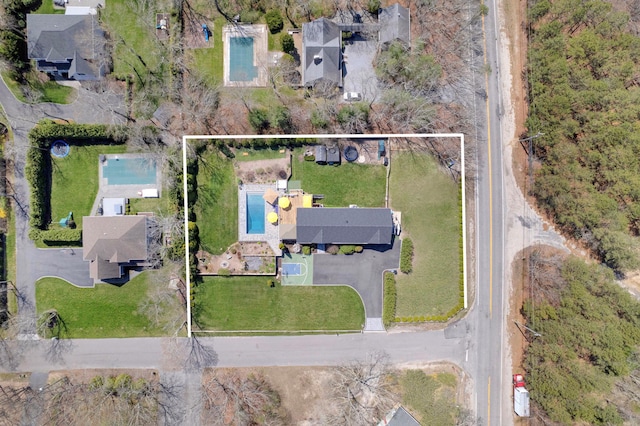 birds eye view of property