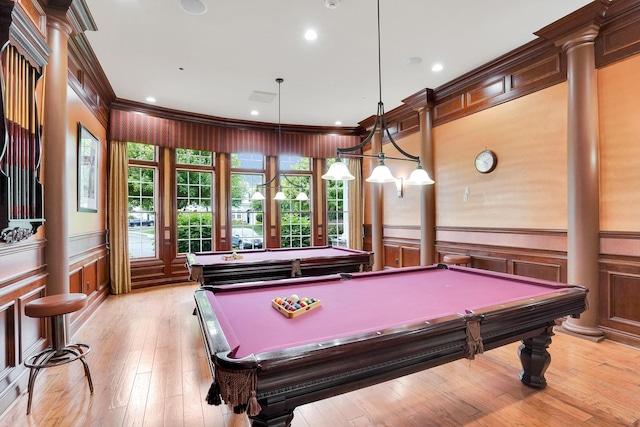 10 Symphony Dr, Lake Grove, NY 11755 - recreation room with a decorative wall, crown molding, and pool table
