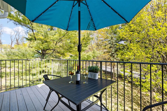 view of deck