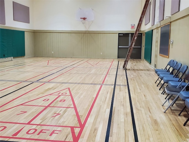 view of basketball court featuring community basketball court