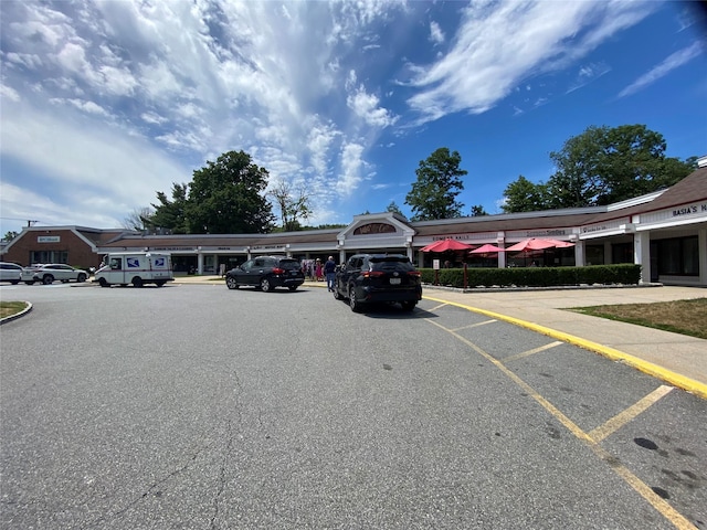 view of uncovered parking lot