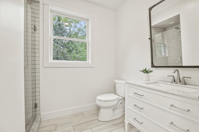 16 Anderson Rd, Pawling, NY 12564 - bathroom featuring baseboards, vanity, a stall shower, and toilet