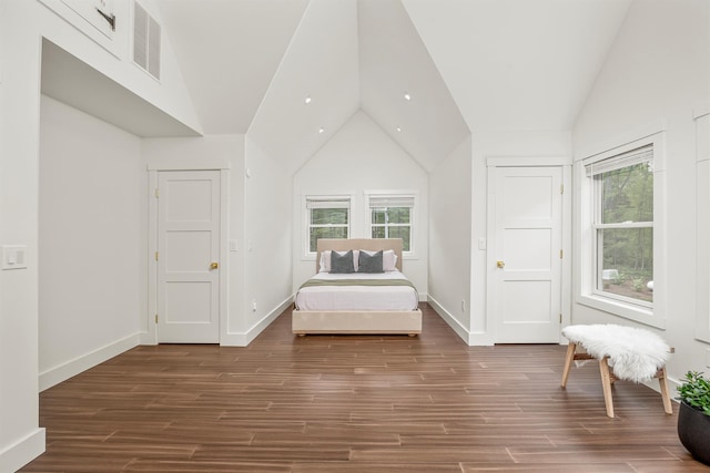 16 Anderson Rd, Pawling, NY 12564 - bedroom featuring lofted ceiling, wood finished floors, and baseboards