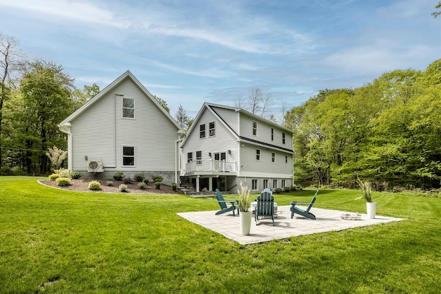 16 Anderson Rd, Pawling, NY 12564 - back of house featuring a patio area, a lawn, and a cooling unit