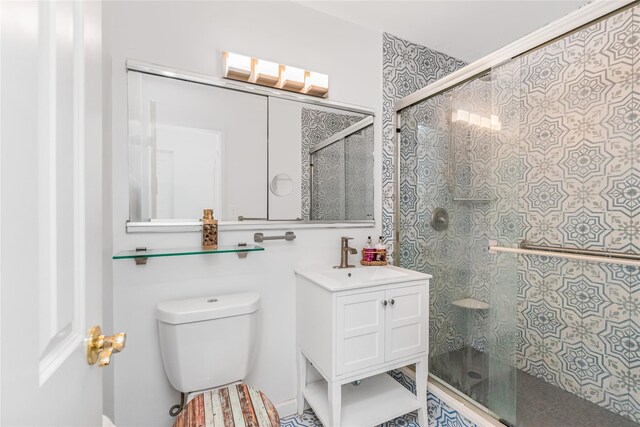 3333 Henry Hudson Pkwy Unit 7C, Bronx, NY 10463 - bathroom featuring a shower stall, toilet, and vanity