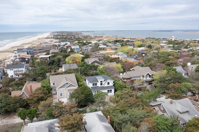 260 Wilmot Rd, Ocean Beach, NY 11770 - birds eye view of property with a residential view and a water view