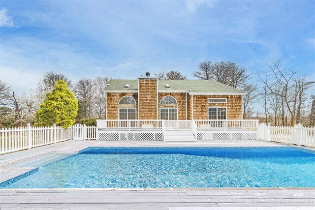 280 Shinnecock Hills Rd, Southampton, NY 11968 - outdoor pool with a patio and fence