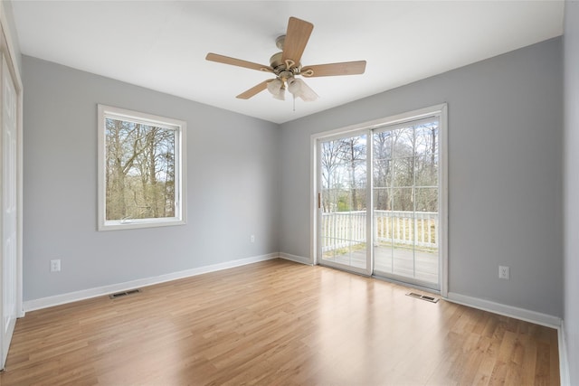 280 Shinnecock Hills Rd, Southampton, NY 11968 - spare room featuring visible vents, a healthy amount of sunlight, and wood finished floors