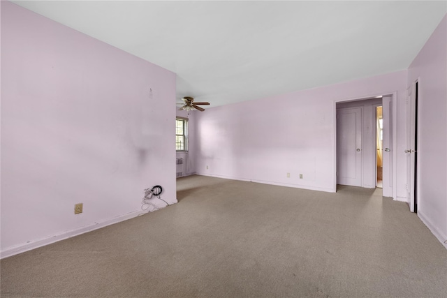 213-15 73rd Ave Lower, Lower, Oakland Gardens, NY 11364 - carpeted spare room with baseboards and ceiling fan