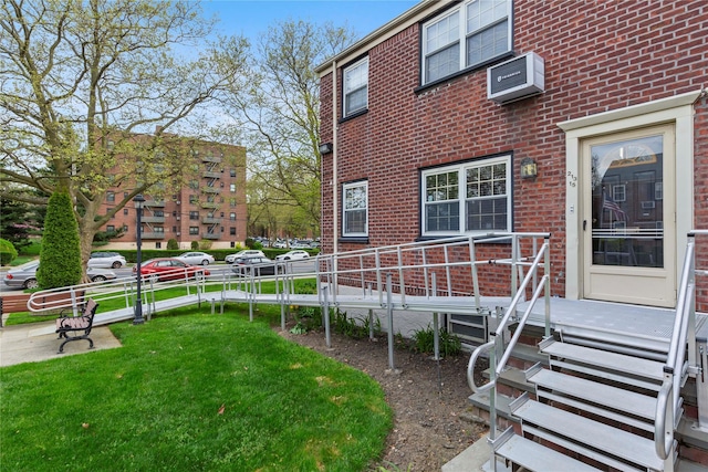 213-15 73rd Ave Lower, Lower, Oakland Gardens, NY 11364 - exterior space with a wall mounted AC
