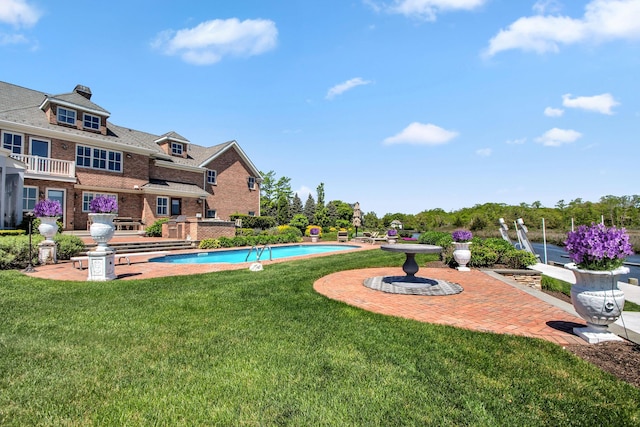 27 True Harbour Way W, Islip, NY 11795 - view of swimming pool with a lawn