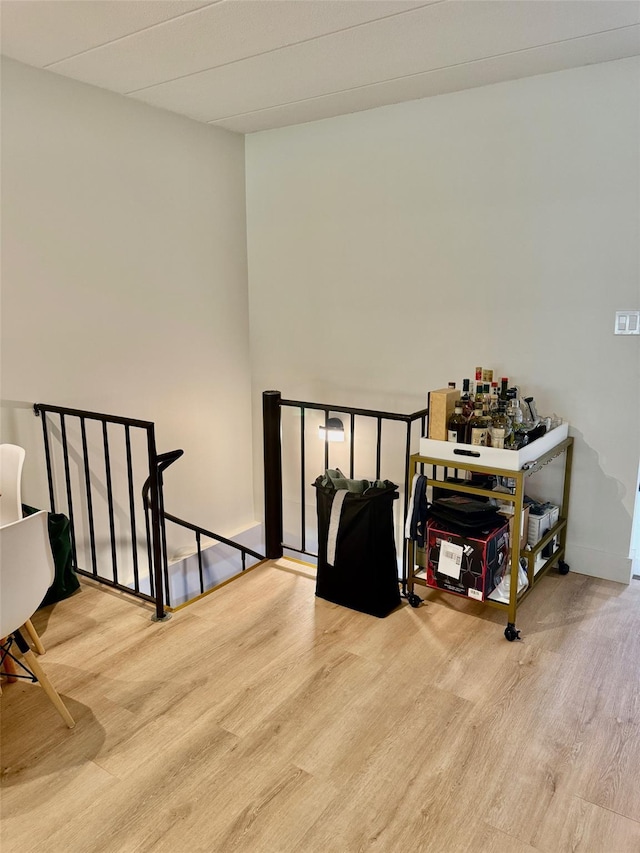 interior space with wood finished floors