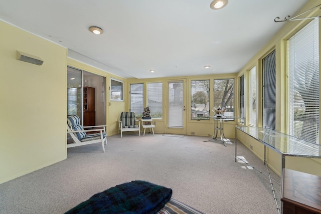 103 S Nauraushaun Rd, Pearl River, NY 10965 - sunroom with recessed lighting and carpet