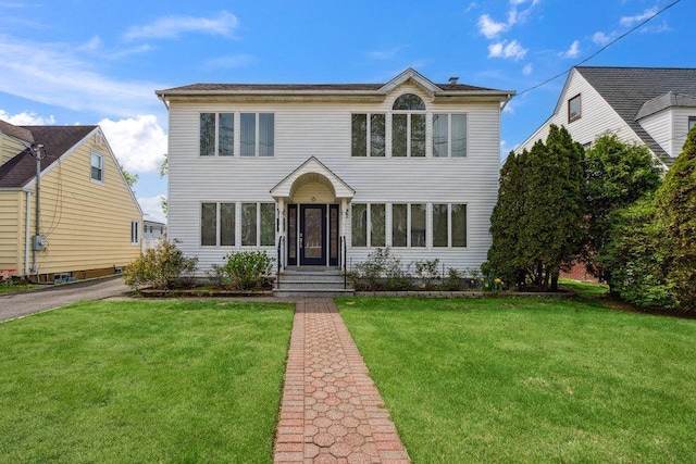44 Netz Pl, Albertson, NY 11507 - view of front of property featuring a front yard