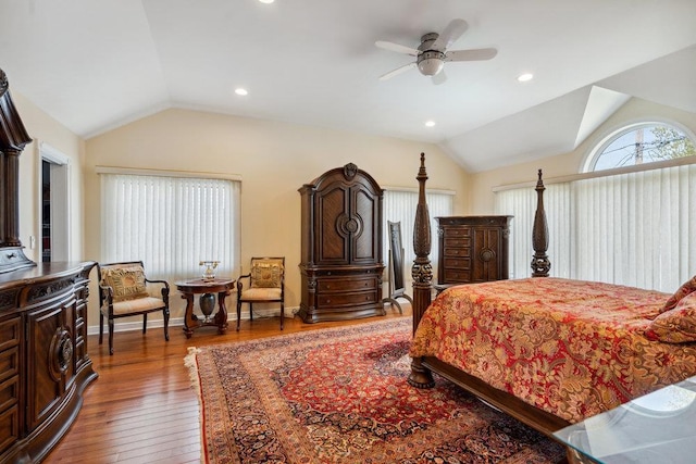 44 Netz Pl, Albertson, NY 11507 - bedroom with wood finished floors and vaulted ceiling