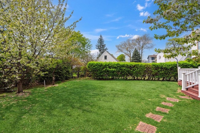 44 Netz Pl, Albertson, NY 11507 - view of yard featuring fence