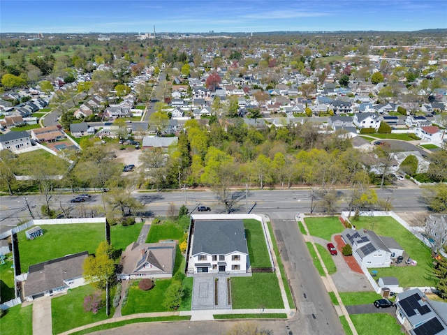 bird's eye view featuring a residential view
