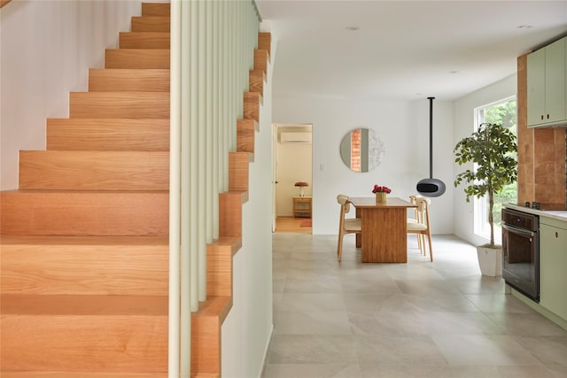 64 Hoyt Rd, Glen Spey, NY 12737 - staircase with a wall mounted AC