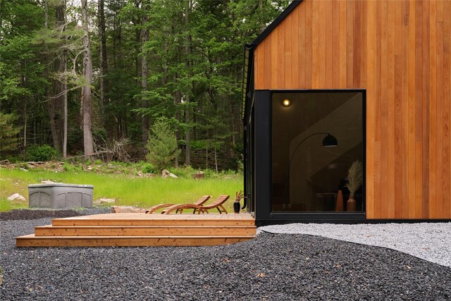 64 Hoyt Rd, Glen Spey, NY 12737 - view of outbuilding with a wooded view