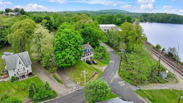 57 River Ave, Cornwall On Hudson, NY 12520 - aerial view of a forest and a nearby body of water