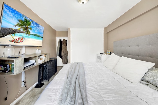 3130 Irwin Ave Unit 2C, Bronx, NY 10463 - bedroom with wood finished floors and a closet
