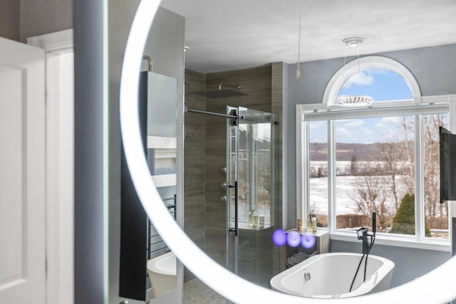 67 Latham Cir, Saugerties, NY 12477 - full bathroom with a shower stall and a soaking tub