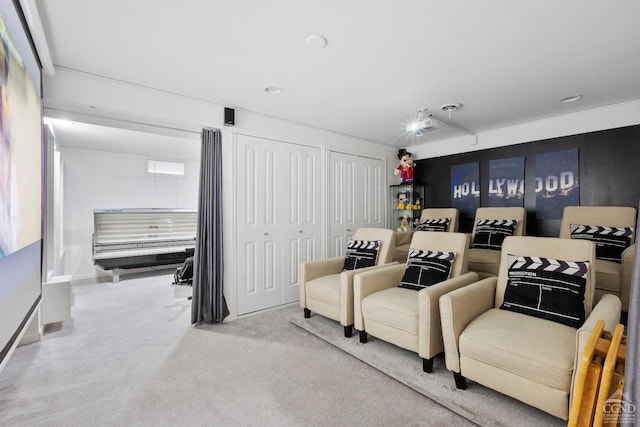 67 Latham Cir, Saugerties, NY 12477 - home theater featuring carpet flooring