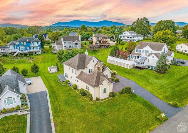 67 Latham Cir, Saugerties, NY 12477 - aerial view with a residential view and a mountain view