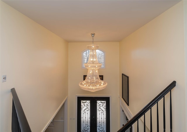 13 Orr-Hatch Dr, Cornwall, NY 12518 - entryway with a chandelier and a towering ceiling