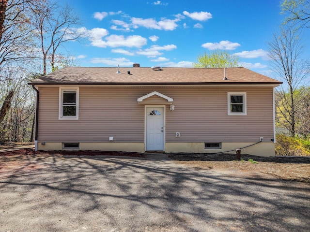 back of property with entry steps
