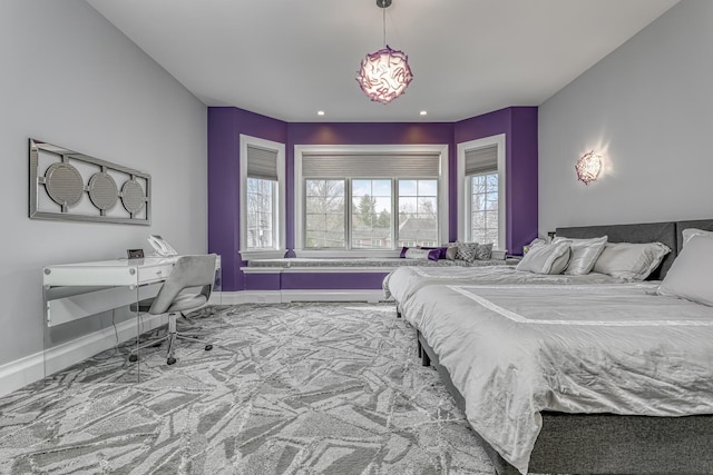 bedroom with baseboards