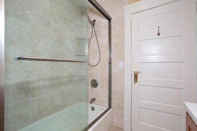 85 S Harrison Ave, Congers, NY 10920 - bathroom featuring shower / bath combination with glass door and vanity