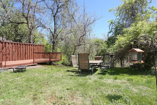 85 S Harrison Ave, Congers, NY 10920 - view of yard featuring a deck