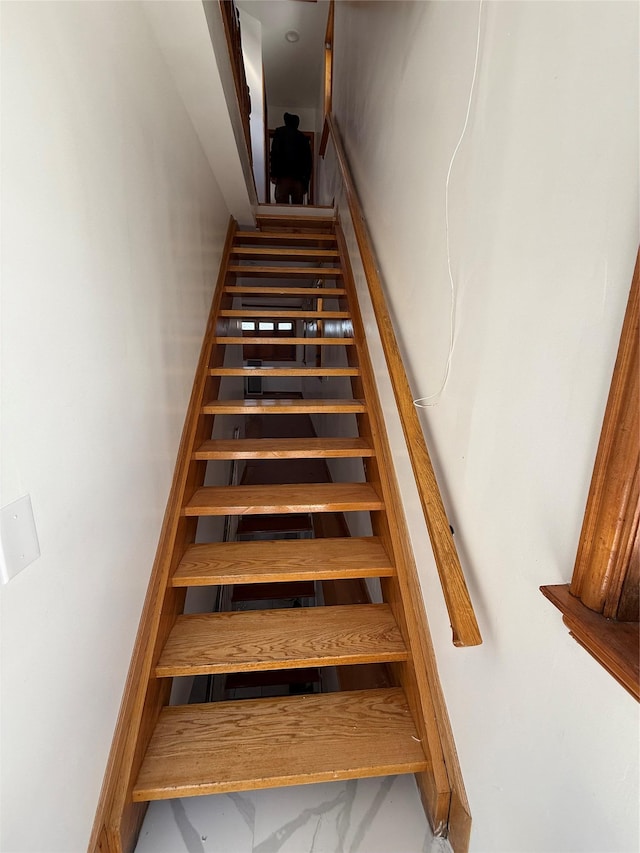 view of staircase