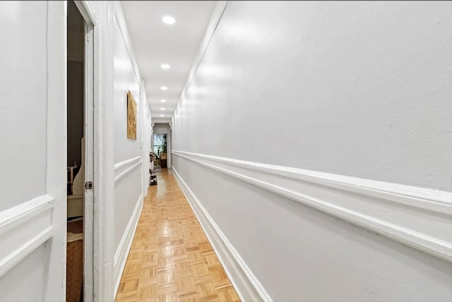 243 W 98th St Unit 2C, New York Manhattan, NY 10025 - hallway with baseboards and recessed lighting