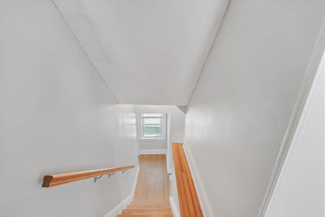 118 N Regent St, Port Chester, NY 10573 - stairway with wood finished floors and baseboards