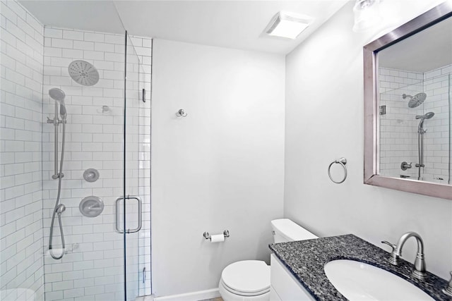 48 Watchogue Ave, East Moriches, NY 11940 - full bath with toilet, vanity, and a shower stall