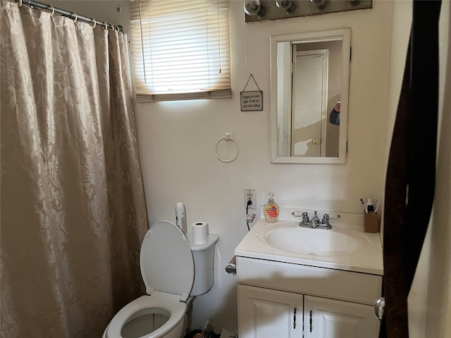 78 Samuel St, Ronkonkoma, NY 11779 - full bath with vanity, toilet, and a shower with curtain